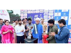 
      
      Manoj Sinha unveils trophy for Bijbehara Premier League
      
      