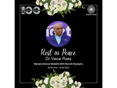 
      
      Olympics medalist Indian hockey legend Vece Paes passes away
      
      