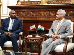 
      
      Jaishankar, Lammy discuss Ukraine developments 
      
      