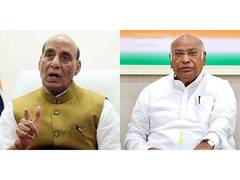 
      
      Rajnath Singh speaks to Kharge, seeks Opposition support
      
      