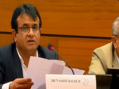 
      
      Baloch Activist Dr Naseem Baloch condemns enforced disappearance 
      
      