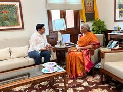 
      
      AP minister meets FM Sitharaman
      
      