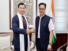 
      
      Rijiju holds talks with Head of Kalmykia on India-Russia ties
      
      