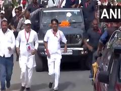 
      
      Rahul Gandhi begins third day of 'Voter Adhikar Yatra' from Gaya
      
      