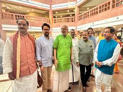
      
      NDA Parliamentary party meeting begins to felicitate VP candidate
      
      