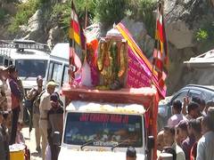
      
      Chadi for Machail Mata pilgrimage arrives at Chasoti area in Kish
      
      