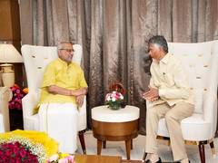 
      
      Andhra Pradesh CM, TDP MPs meet NDA VP candidate CP Radhakrishnan
      
      
