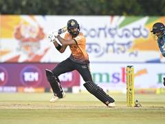 
      
      Hubli Tigers romp past Gulbarga Mystics with eight-wicket win
      
      