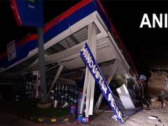 
      
      J-K: Massive landslide triggered by rainfall crushes petrol pump 
      
      