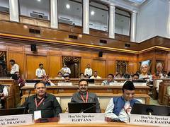 
      
      Haryana Speaker attends All India Speakers Conference in Delhi
      
      