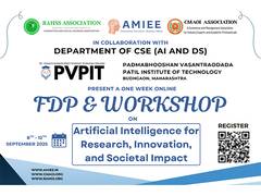 
      
      RAHSS, CMAOI, AMIEE & PVPIT Maharashtra host 1-week FDP
      
      