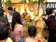 
      
       Maharashtra CM Fadnavis, wife perform Ganesh Aarti at...
      
      