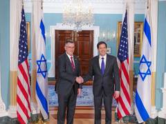 
      
      US Secretary of State Marco Rubio meets Israeli FM Gidon Saar
      
      