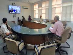 
      
      Health Minister holds state-level review meeting
      
      