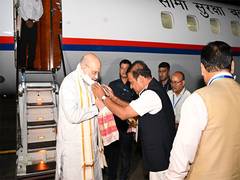 
      
      Assam: HM Amit Shah lands in Guwahati for two-day visit
      
      