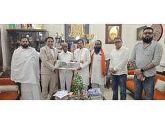 
      
      Digant Sharma Meets Union Minister Shripad Naik
      
      