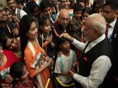 
      
      Indian diaspora gives warm welcome to PM Modi in China's Tianjin
      
      