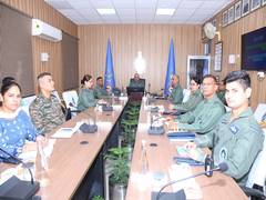 
      
      Delhi: Air Marshal Vijay Kumar Garg visits Air Force Station
      
      