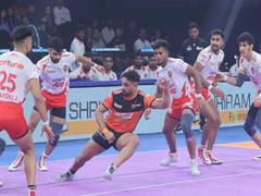 
      
      PKL Season 12: Mumba clinch thriller, edge Gujarat Giants 6-5
      
      