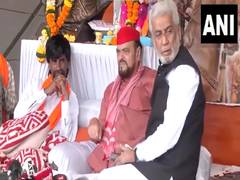 
      
      Maratha agitation: Abu Azmi meets activist Manoj Jarange Patil
      
      