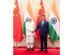 
      
      PM Modi holds bilateral meeting with Chinese President Xi Jinping
      
      