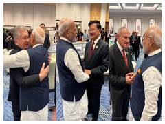 
      
      PM Modi meets world leaders on sidelines of SCO Summit reception
      
      