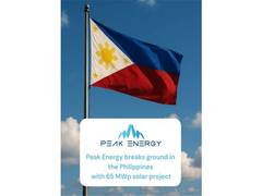 
      
      Peak Energy breaks ground in the Philippines 
      
      