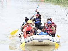 
      
      Gaula River flows 20cm above the danger level
      
      