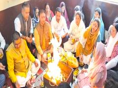 
      
      Shimla residents hold special prayers and Yagna 
      
      
