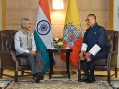 
      
      EAM Jaishankar meets Bhutan PM Tshering Tobgay in Delhi
      
      