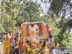 
      
      Telangana: Balapur Ganesh immersion procession begins
      
      