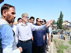 
      
      J&K CM tours flood-affected Kuigam, promises aid
      
      