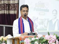
      
      Tripura CM Manik Saha visits Matabari temple
      
      