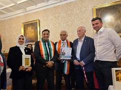 
      
      Dr. Arpit Chopra Jain at the International Peace Conclave 
      
      