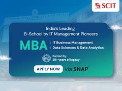 
      
      SCIT Opens Applications for 2025–27 MBA in ITBM & DSDA via SNAP
      
      