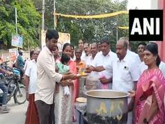 
      
       Food stalls, crackers, prayers for Radhakrishnan in his hometown
      
      