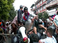 
      
      Nepal protesters set party offices, CM office ablaze
      
      