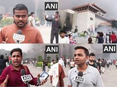 
      
      Nepal's Gen Z protesters set President's Office on fire
      
      