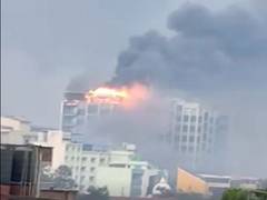 
      
      Nepal's Kantipur TV headquarters set on fire
      
      