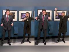 
      
      Jimmy Fallon tries “Bhangra” with Karan Aujla
      
      