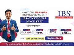 
      
      IBSAT National Mock Test Offers Prizes Worth ₹10 Lakh
      
      