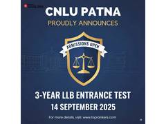 
      
      CNLU Patna Announces 3-Year LLB Entrance on 14th September, 2025
      
      