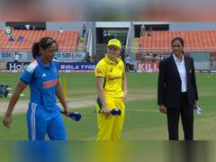 
      
       India Women winn toss; opt to bat first against Australia
      
      