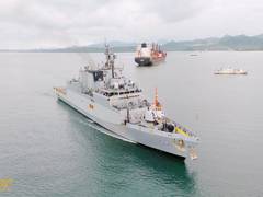 
      
      Indian Naval Ship Kadmatt arrives in Fiji for goodwill visit
      
      