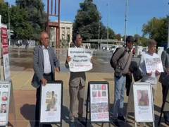 
      
       Sindhi activists protest in Geneva against human rights abuses i
      
      