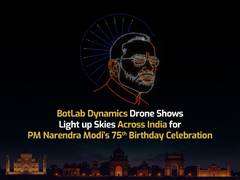 
      
      Drone Show Lights Up Skies Across India for PM's birthday
      
      