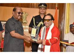 
      
      Pt. Prodyut Mukherjee, Renowned  music maestro, Honoured
      
      