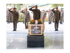
      
      Lt Gen Pratik Sharma pays homage to jawan who lost his life
      
      