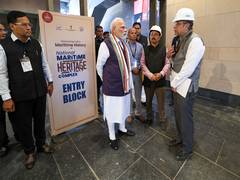 
      
      PM Modi reviews progress of National Maritime Heritage Complex 
      
      