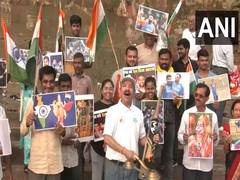 
      
      UP: Cricket fans perform aarti at Ganga ghat in Varanasi
      
      
